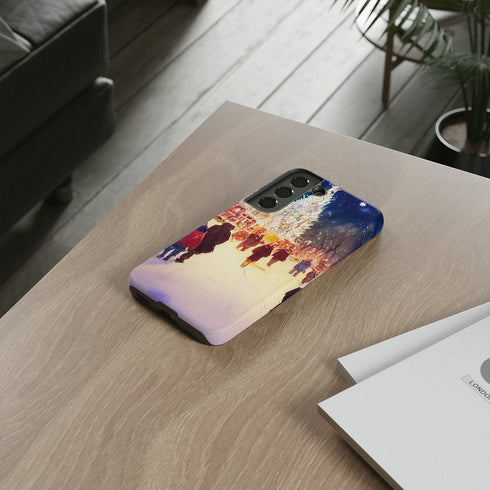 A Christmas Market in Denver Colorado - Impact Resistant Phone Case